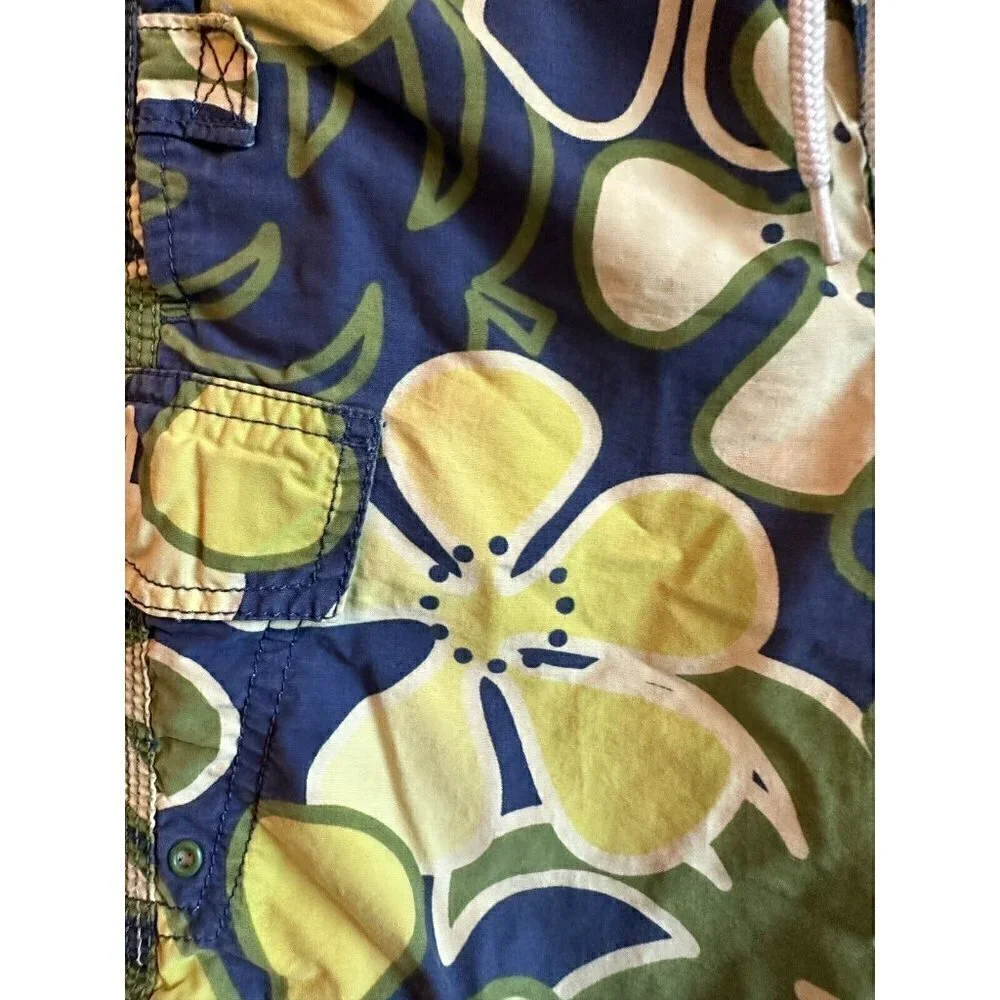 Baby Gap Boys Size 2 Blue Yellow Tropical Swim‎ Trunk